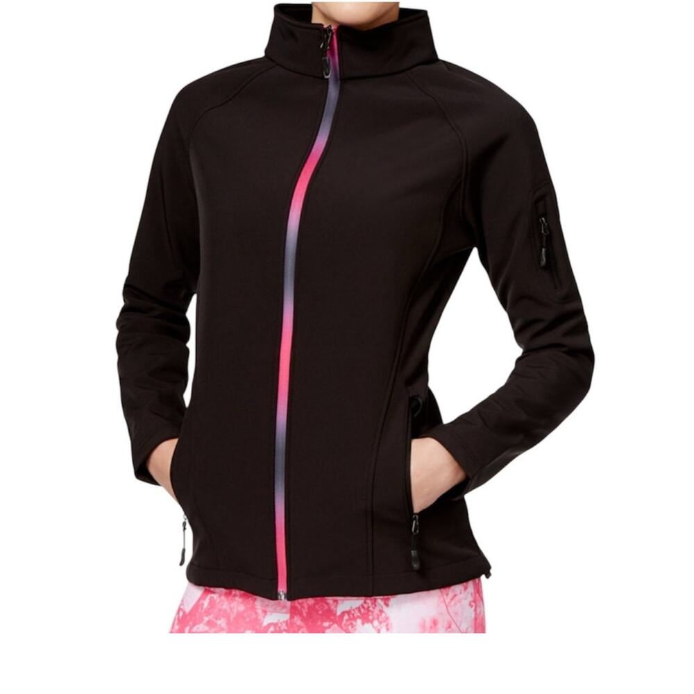 Ideology small full zip softshell jacket active fleece lined C 2810
